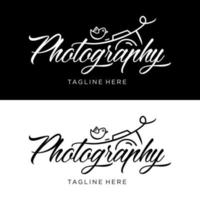 inspiração de vetor de design de logotipo de fotografia