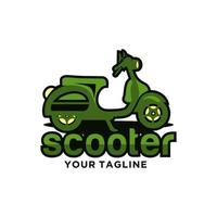 modelo de vetor de design de logotipo de scooter