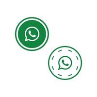 conjunto de ícones do whatsapp vetor