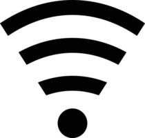 ícone simples de sinal, internet ou wifi vetor