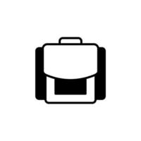 mochila, escola, mochila, modelo de logotipo de ilustração vetorial de ícone de linha sólida de mochila. adequado para muitos propósitos. vetor