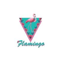 vetor de design de modelo de logotipo de flamingo.