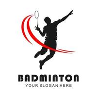 logotipo de vetor de badminton