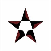 vetor de logotipo de estrela de luxo vermelho para estrela em ascensão, clube líder, moda, evento e logotipo da empresa de tecnologia