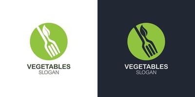 conjunto de logotipo de legumes elegante minimalista vetor