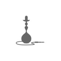 vetor de modelo de ilustração de logotipo de ícone de cachimbo de água shisha