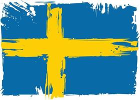 bandeira da Suécia. elemento de design vetor