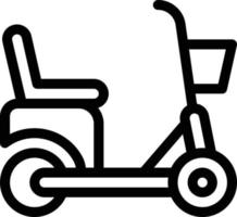 ilustração vetorial de scooter em ícones de símbolos.vector de qualidade background.premium para conceito e design gráfico. vetor