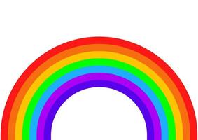 ilustração de um arco-íris em cores brilhantes vetor