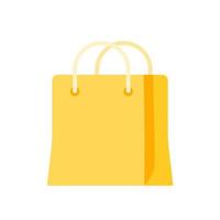 sacolas de compras. sacos de papel coloridos para produtos de shopping. vetor