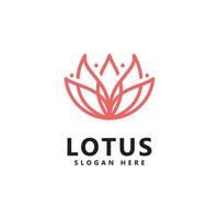 logotipo de flor de lótus de beleza logotipo de spa vetor símbolo de ioga e terapia