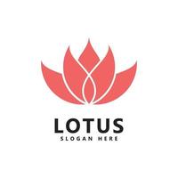 logotipo de flor de lótus de beleza logotipo de spa vetor símbolo de ioga e terapia