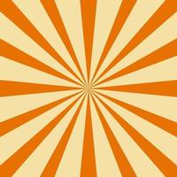 fundo colorido de sol laranja. papel de parede de design de redemoinho abstrato sunburst para publicidade de mídia social de negócios de modelo, banner, capa. vetor