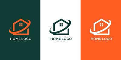 vetor de modelo de design de logotipo em casa