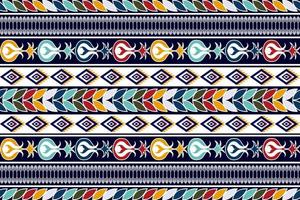 design de padrão têxtil sem costura étnica ikat. tecido asteca tapete mandala ornamentos têxteis decorações papel de parede. tribal boho peru nativo bordado tradicional de fundo vector. vetor