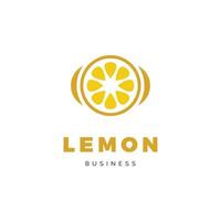 inspiração de design de logotipo de ícone de frutas de limão vetor