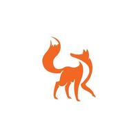 modelo de vetor de logotipo de raposa