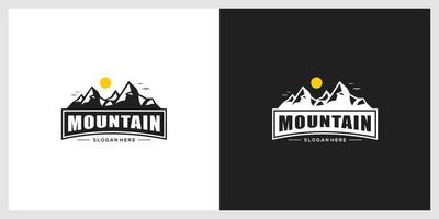 emblema de design de vetor de logotipo de montanha