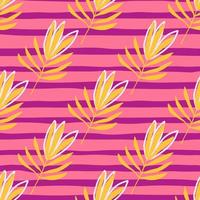 padrão sem emenda de flores tropicais. papel de parede de folhas de palmeira tropical. vetor