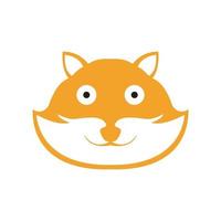 rosto bonito hamster laranja design de logotipo vetor gráfico símbolo ícone ilustração ideia criativa