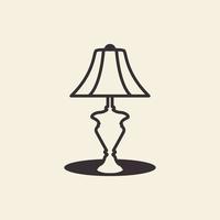 iluminação design de logotipo de lâmpada de interior tradicional vetor gráfico símbolo ícone ilustração ideia criativa