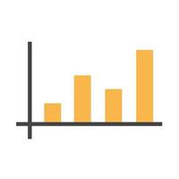 ícones simples do gráfico de análise de dados para negócios, finanças, investimento, planejamento e outros elementos vetor