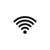 ícone wi-fi simples vetor