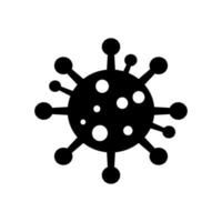 vetor de ícone de vírus. símbolo de doença
