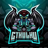 mascote cthulhu esport vetor