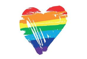 bandeira orgulho arco-íris lésbica lgbt, conceito lgbt. ilustração vetorial. vetor
