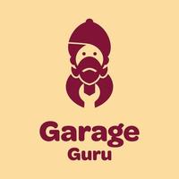 logotipo do guru da garagem vetor