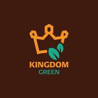 logotipo verde rei vetor