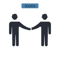 amigos ícones símbolo elementos vetoriais para infográfico web vetor