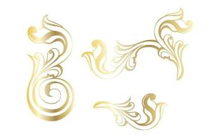 redemoinho de ornamento de rolagem barroco vintage vector Damasco. vitoriano monograma heráldico escudo swirl.retro floral folha padrão fronteira folhagem antigo acanto caligrafia gravada tatuagem. elemento de decoração de azulejos