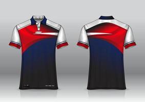 design de uniforme de camisa polo para esportes ao ar livre vetor