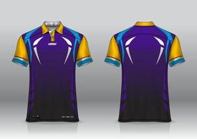 design de uniforme de camisa polo para esportes ao ar livre vetor