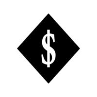 ilustração vetorial de logotipo de símbolo de dólar vetor