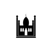 ilustração vetorial de imagem de logotipo de ícone de mesquita vetor