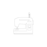 ilustração vetorial de imagem de ícone de máquina de costura vetor