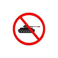 símbolo parar design de ícone de guerra vetor