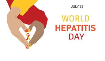 dia mundial da hepatite vetor