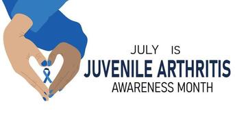 julho é o mês de conscientização da artrite juvenil vetor