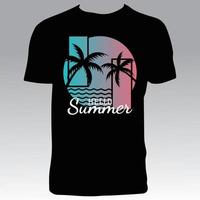 design criativo de camiseta de verão vetor