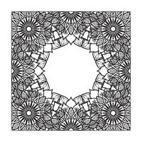 mandala desenhada à mão. decoração em ornamento de doodle oriental étnica. vetor