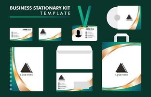 kit estacionário empresarial para empresa vetor