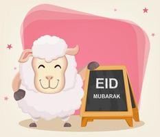 festival do sacrifício eid-ul-adha vetor