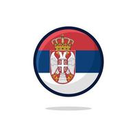 ícone de bandeira da sérvia vetor