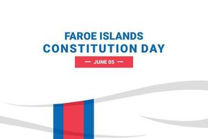 dia da constituição das ilhas faroe vetor