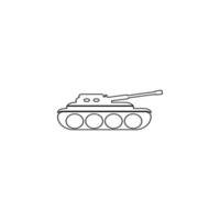 design de ícone de tanque vetor