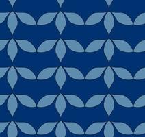 padrões de vetores decorativos sem costura em estilo japonês. ilustrações modernas de arte linear azul para papel de parede, folhetos, capas, banners, decorações minimalistas, planos de fundo.